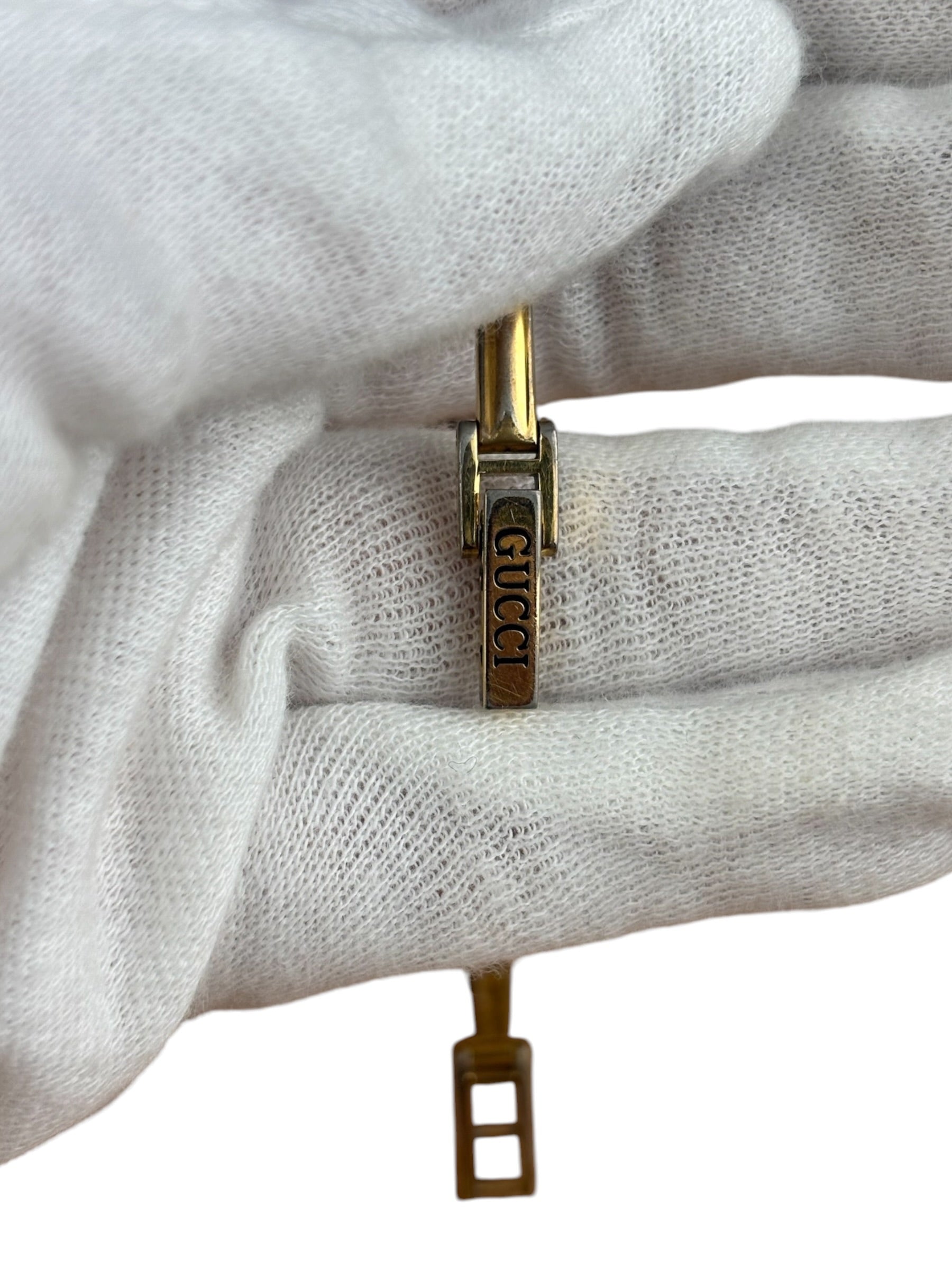 Gucci Vintage Gold 1100L Interchangeable Bezel Bangle