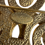 Chanel Vintage Spring Swirl/Sprial Cross Cc Brooch 95P 1995