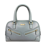 Gucci Blue Leather Micro GG Bowler Bag