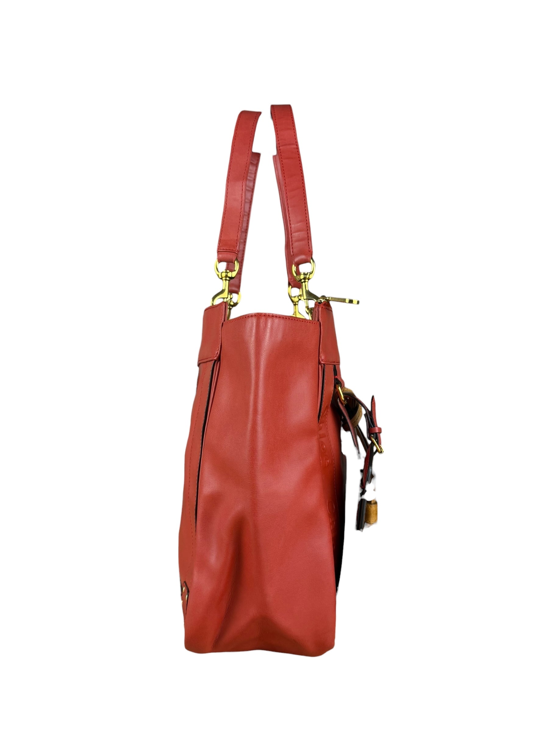 Chloé Eden Leather Cherry Shoulder Tote
