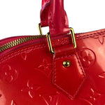 Louis Vuitton Apple Red Vernis Alma Handbag GM