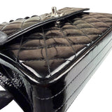 Chanel Vintage Black Leather In The Business Flap Handbag 1996
