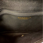 Chanel Black Caviar Quilted Flap Clutch Bag 2019
