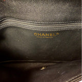 Chanel Black Caviar Quilted Flap Clutch Bag 2019