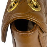 Gucci Brown Leather Marmont Shoulder Bag