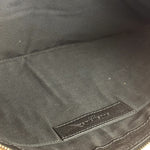 Balenciaga Black Leather Moto City Clutch Pouch