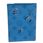 Louis Vuttion Pool Blue Monogram Passport Cover