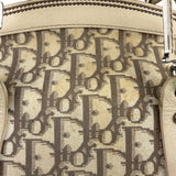 Christian Dior Vintage Monogram Flower Frame Satchel Hand Bag
