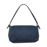 Fendi FF Wave Buckle Denim Baguette