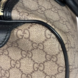 Gucci Beige Leather Gg Supreme Italian Flag Joy Boston Bag