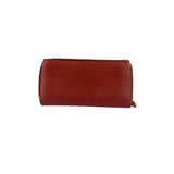 Coach Red Leather Zip Wallet