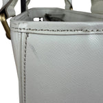 Burberry White Leather Multi-Pocket Handbag