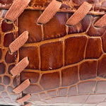 Yves Saint Laurent Vintage Croc-Embossed Leather Handbag