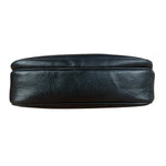 Burberry Vintage Black Pebbled Leather Crossbody Flap Bag
