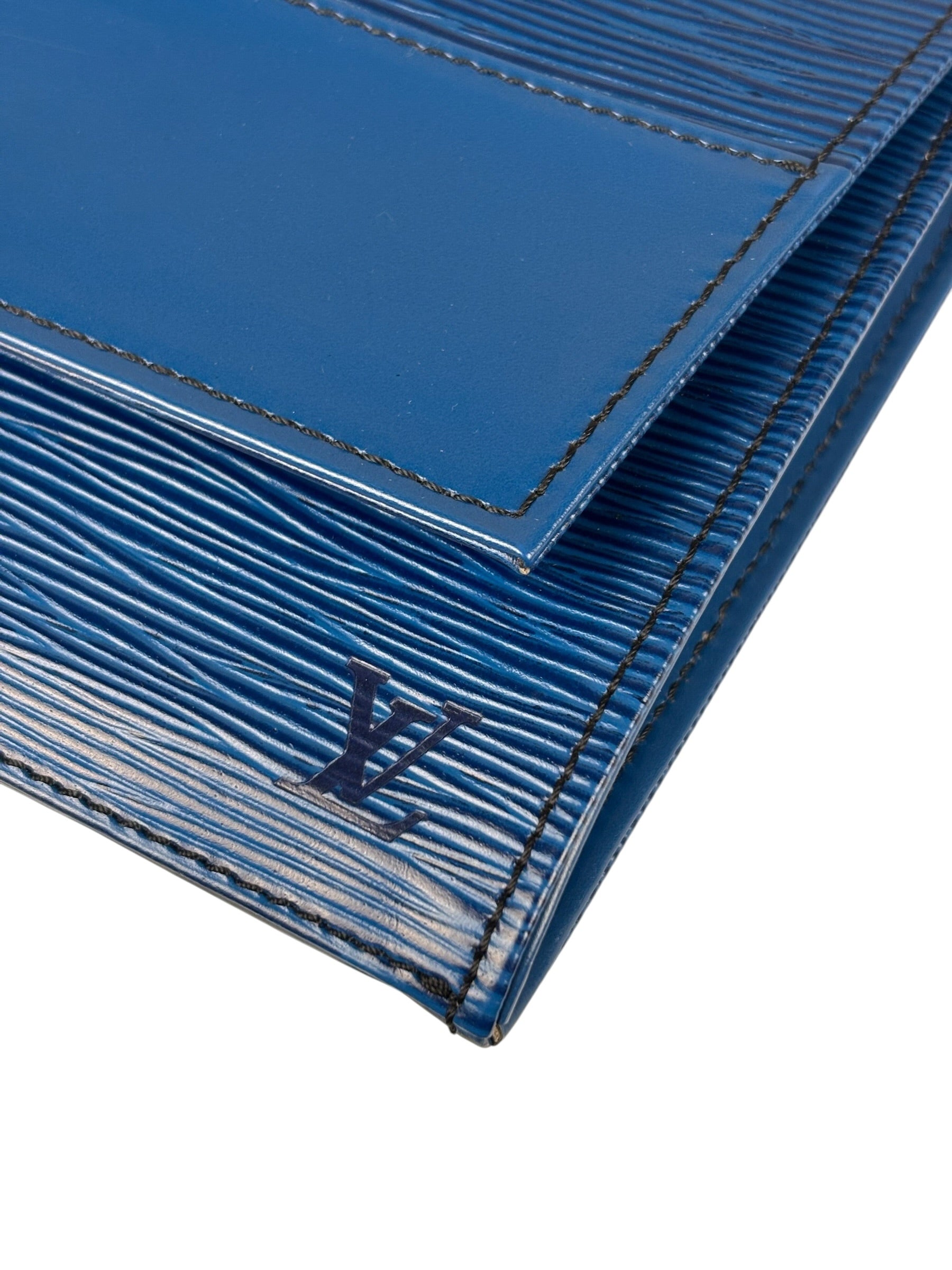 Louis Vuitton Blue Epi Jena Clutch