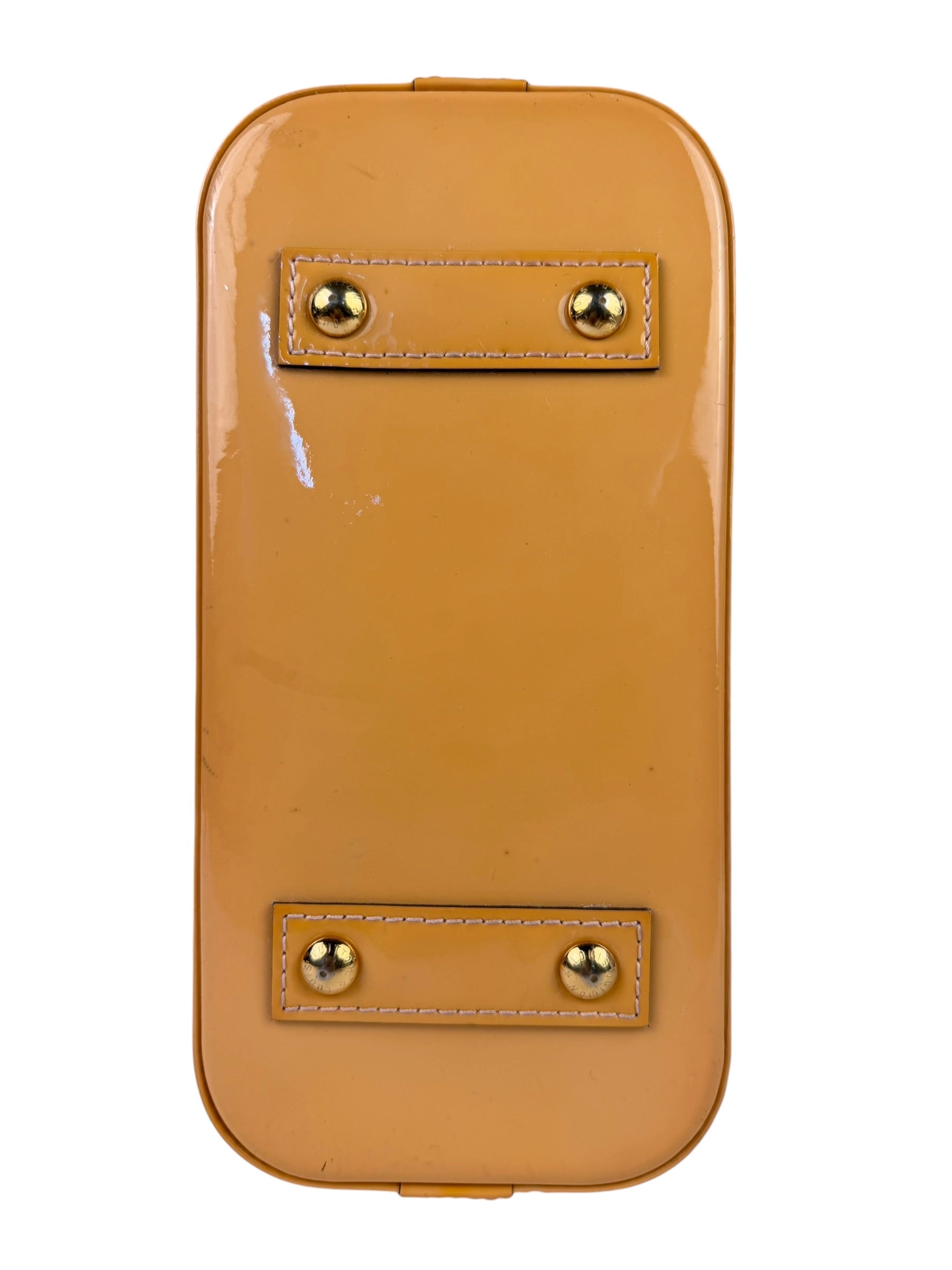 Louis Vuitton Yellow Monogram Vernis Alma BB Two-Way Bag