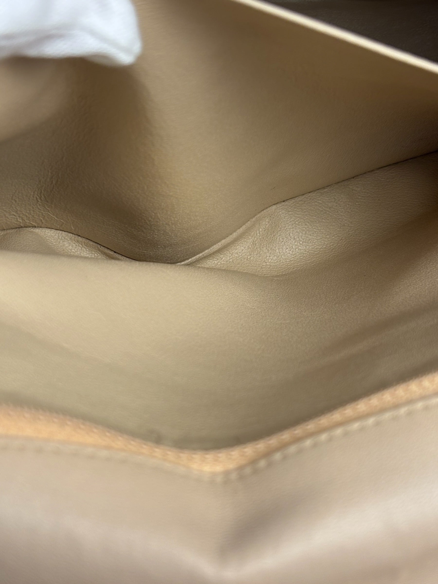 Chanel Beige Clair Jumbo Classic Flap Shoulder Bag 1990
