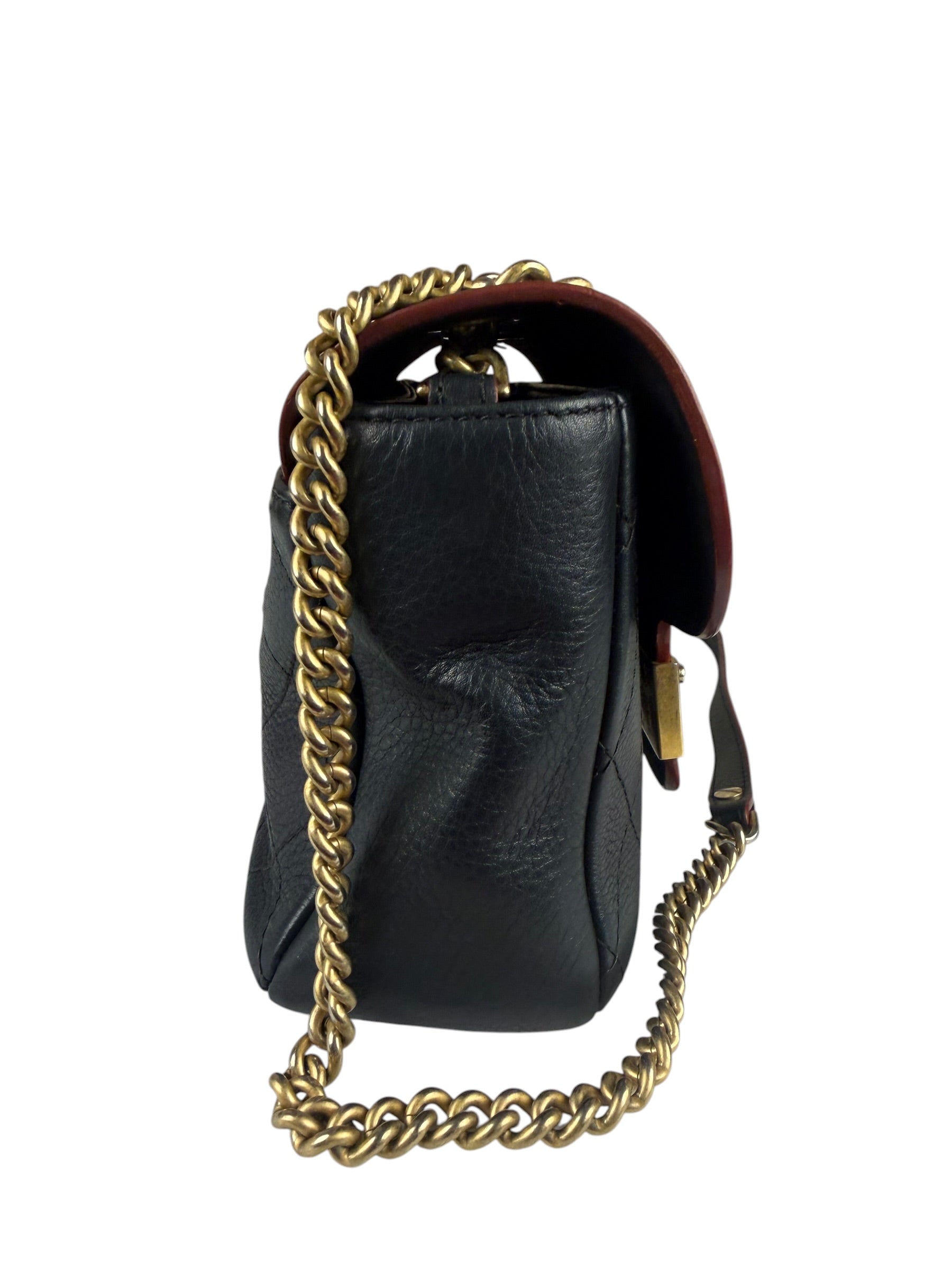 Chanel Black Quilted Archi Chic Flap Bag 2017