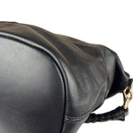 Givenchy Vintage Black Leather Nightinagale Braided Handles Hobo Bag