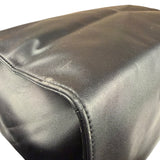 Telfar Black Leather Unisex Shopping Bag