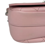 Chanel Pink Stitch Quilt Ring My Bag 2Way Flap 2017