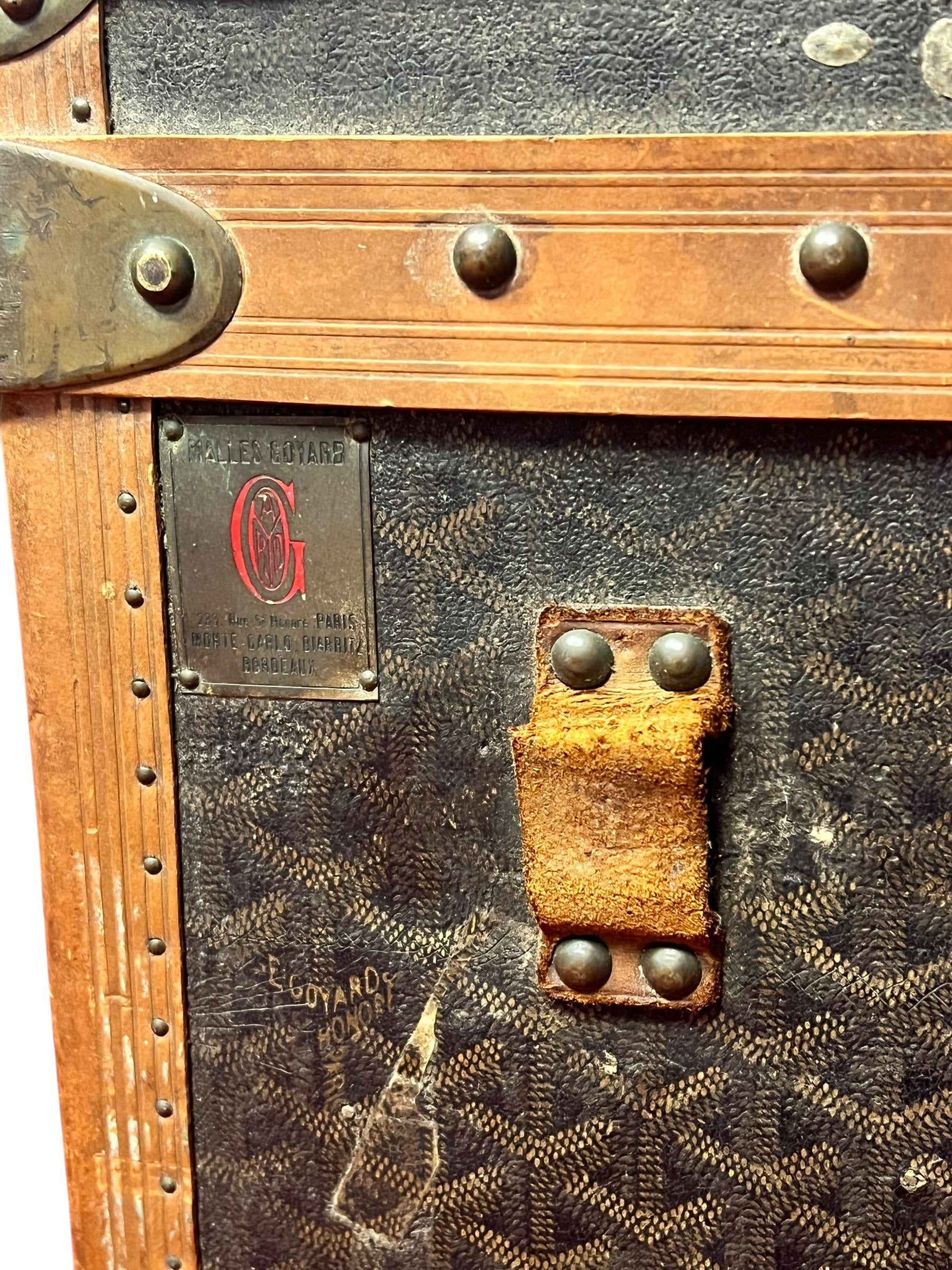 Goyard Vintage ca. 1930s Steamer Trunk