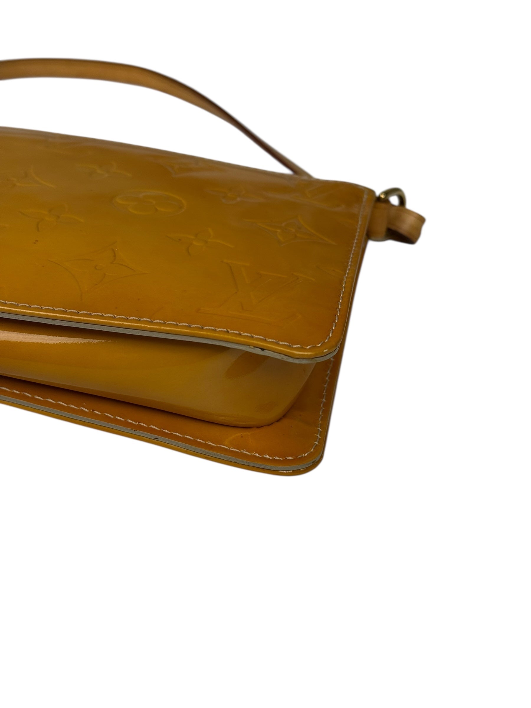 Louis Vuitton Monogram Vernis Pochette Yellow