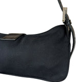Fendi Black Nylon Mamma Baguette Shoulder Bag