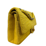 Chanel Crocodile Quilted Jersey Flap Shoulder Bag 2006