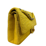Chanel Crocodile Quilted Jersey Flap Shoulder Bag 2006