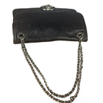 Chanel Black Perforated Leather Up in the Air Flap Bag 2012