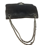 Chanel Black Perforated Leather Up in the Air Flap Bag 2012