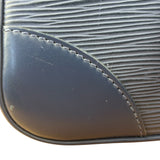 Louis Vuitton Navy Blue Leather Epi Segur Handbag PM