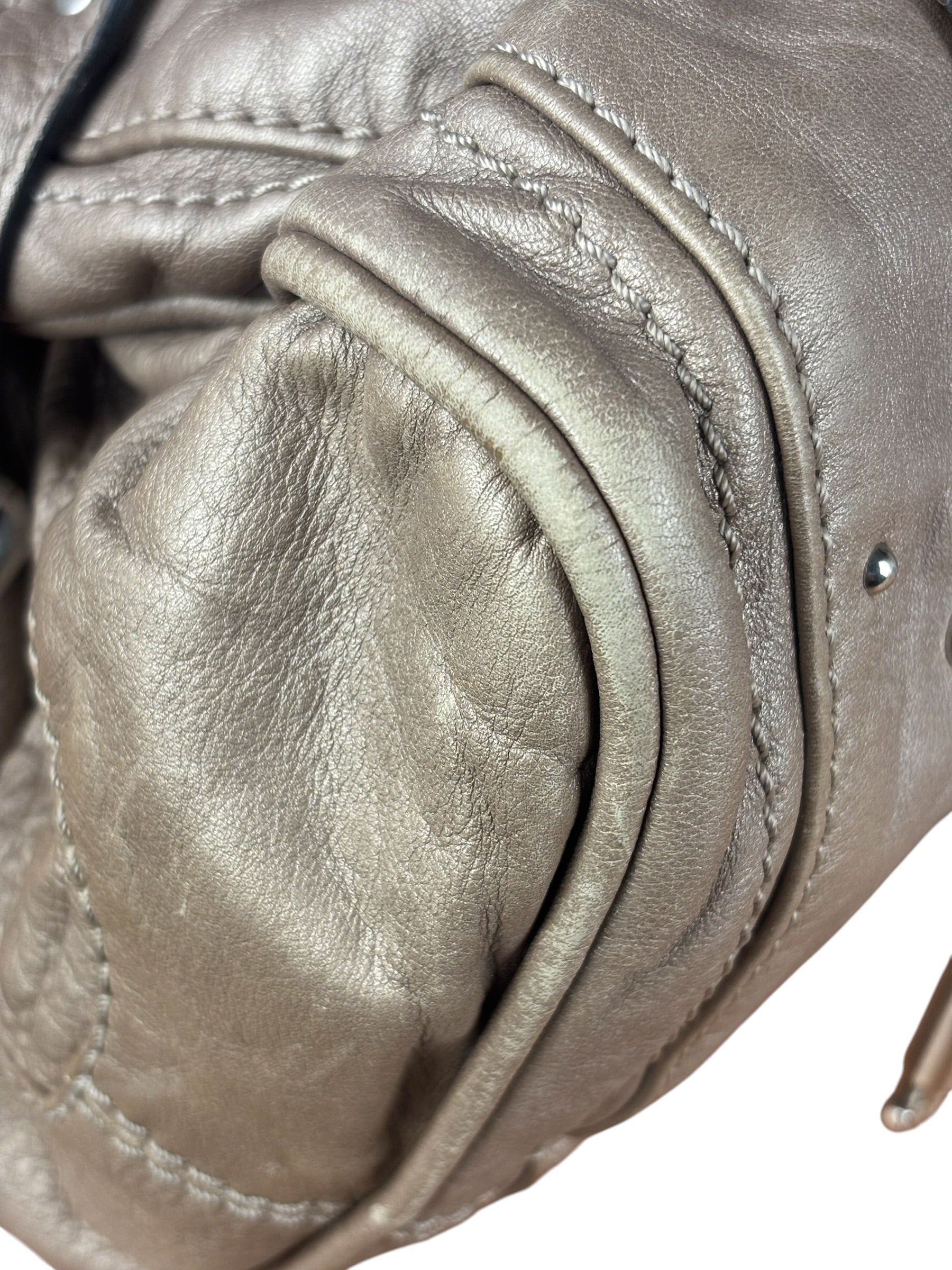 Chloe Vintage Metalic Gold Paddington Handbag