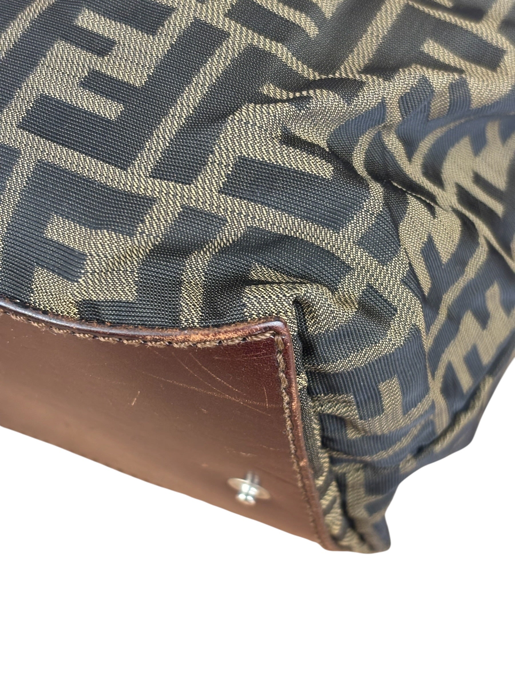 Fendi Zucca Foldable Canvas Tote Bag