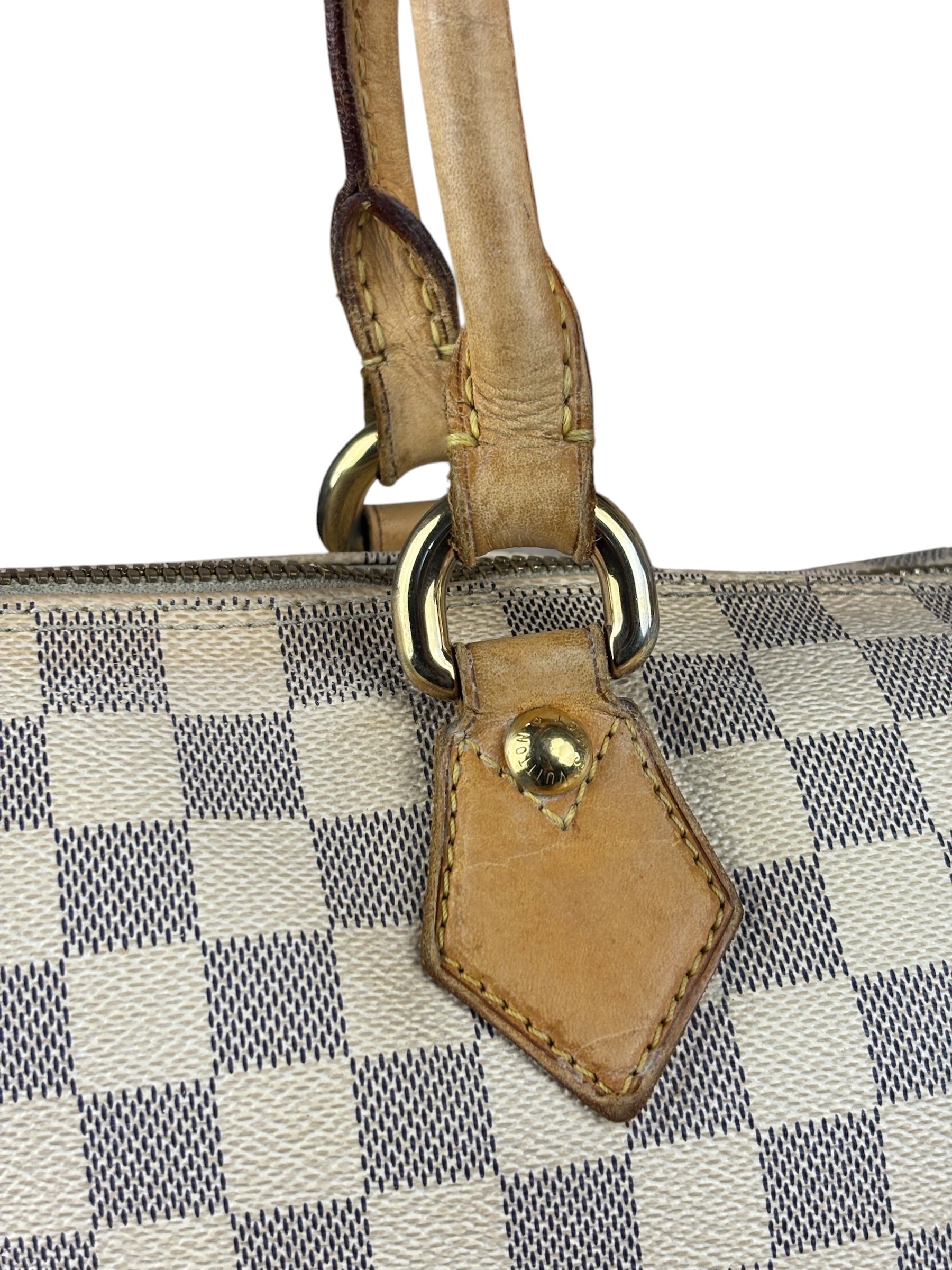 Louis Vuitton Vintage Monogram Damier Azur Saleya Shoulder Tote Bag