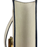 Gucci Textured Calfskin Bee Star Sylvie Shoulder Bag White