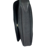 Gucci Black Pebbled Leather Soho Chain Flap Crossbody Bag