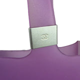 Chanel Vinatge Purple Jelly Rubber Tote Bag