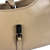 Gucci Beige Leather Piston Lock Jackie Hobo Bag