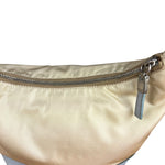 Prada Vintage Nylon Blue Leather Pochette