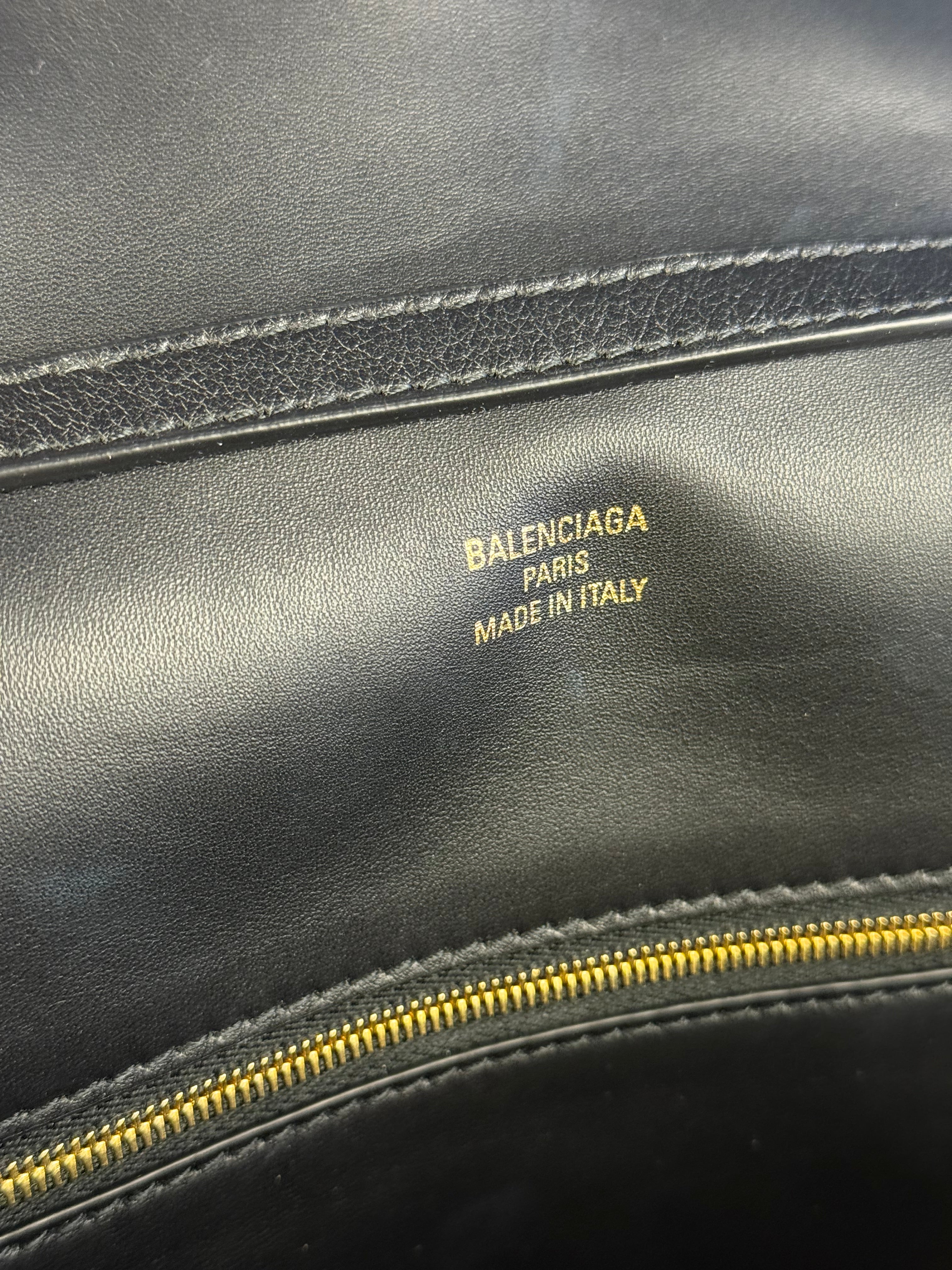 Balenciaga Medium Rodeo Leather 2Way Handbag Black