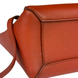 Celine Auburn Orange Leather Mini Belt Top Handle Bag