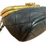 Chanel Black Quilted Leather Kiss-Lock My Crush Micro Bag 2020