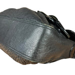 Fendi B Biz Black Leather Shoulder Bag