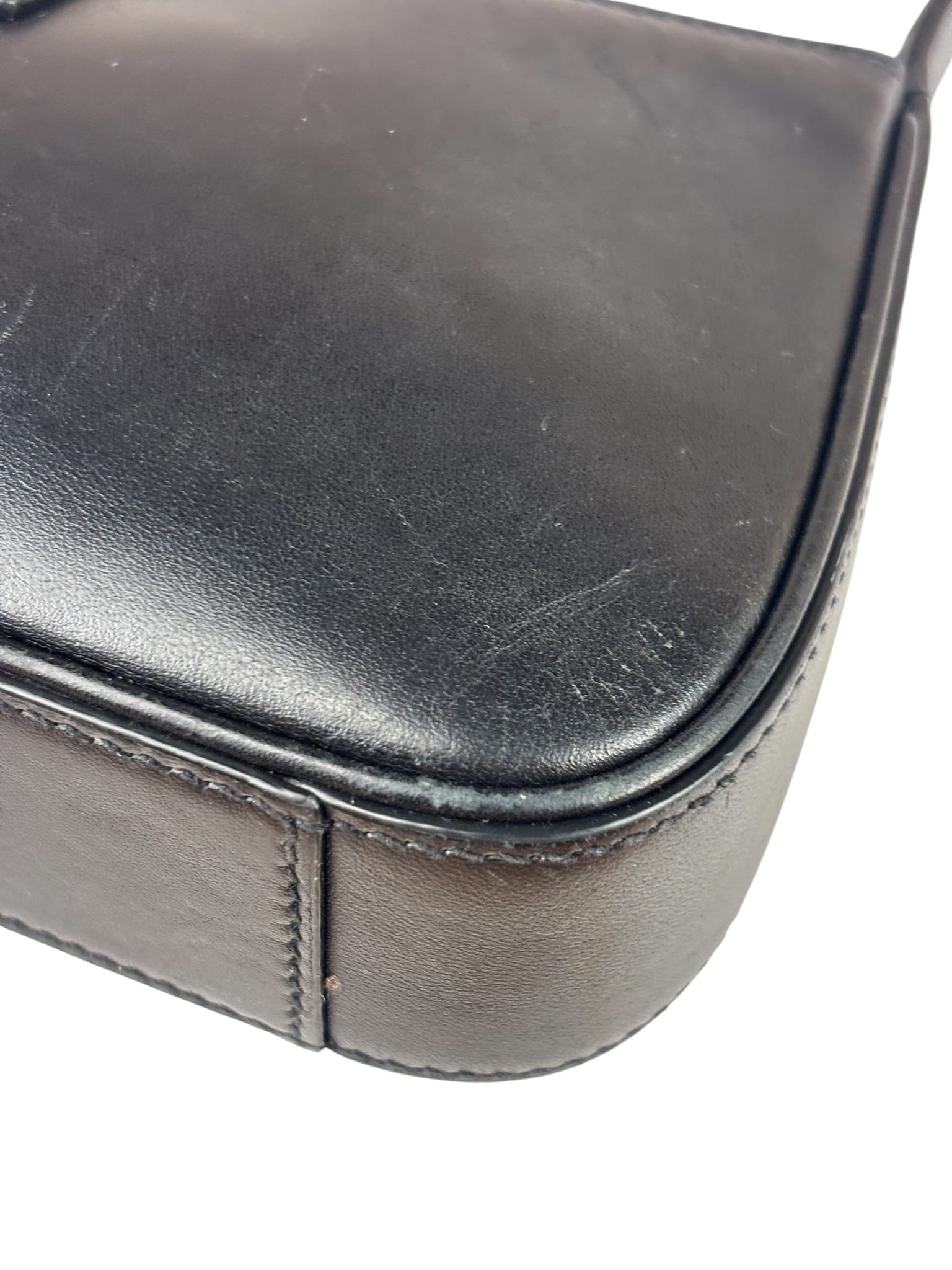Yves Saint Laurent Black Leather Mini Le 5 À 7 Hobo Bag