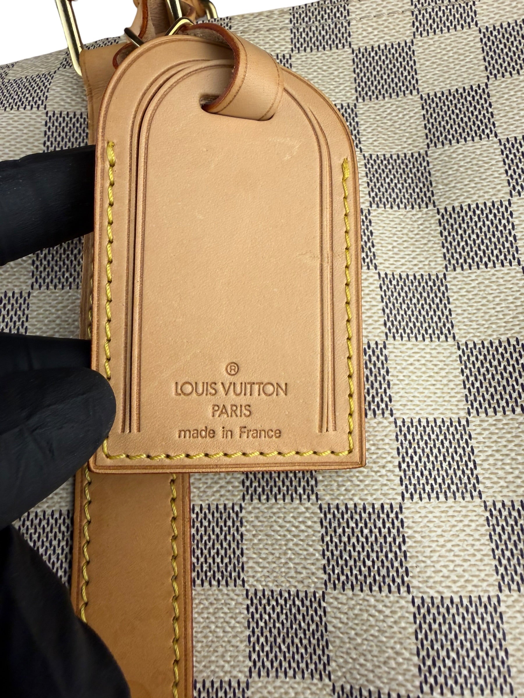 Louis Vuiiton Damier Azur Keepall Bandouliere Hand Bag 55