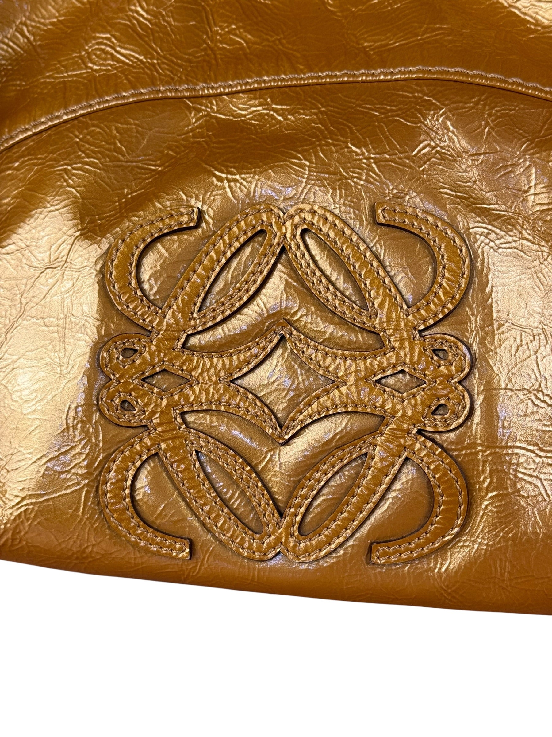 Loewe Metallic Gold Nappa Aire Handbag