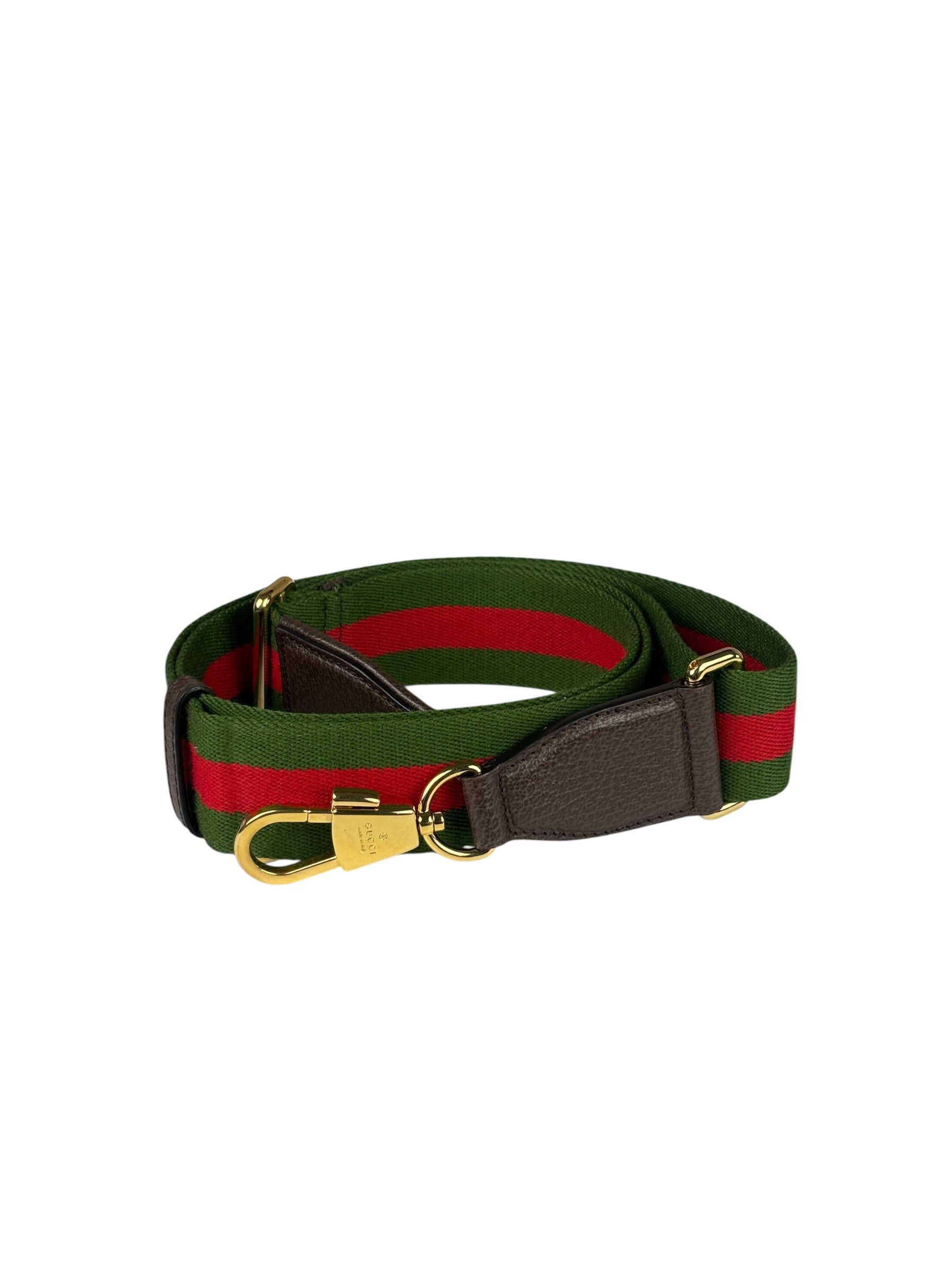 Gucci Brown Leather Trim Jumbo GG Mini Crossbody