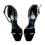 Saint Laurent Glossy Black Logo Heels
